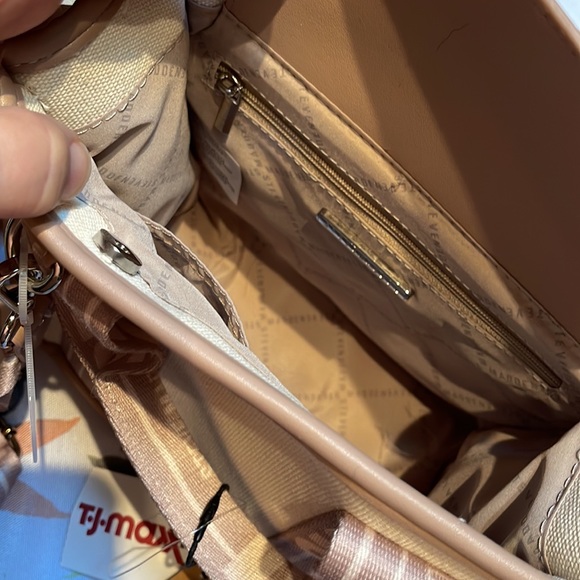 Steve Madden canvas pink cream authentic bwebber crossbody bag tote purse -NWT - Picture 3 of 5